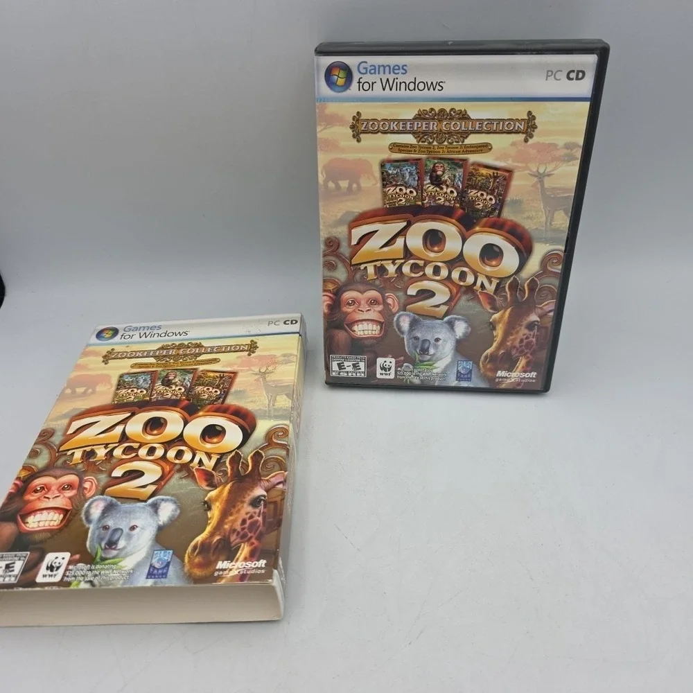 Zoo Tycoon 2: Zookeeper Collection (PC, 2006) Complete With Manual CIB